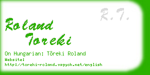 roland toreki business card