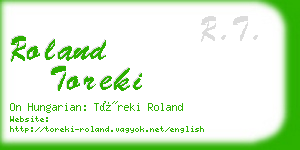 roland toreki business card